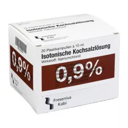 KOCHSALZLÖSUNG 0,9% Pl.Fresenius injekciju šķīdums, 20X10 ml