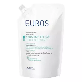 EUBOS SENSITIVE Duša &amp; Krējuma uzpildes pudele, 400 ml