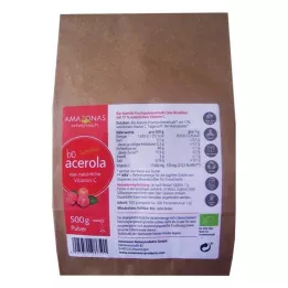 ACEROLA 100% Bio Pur dabīgais Vit.C pulveris, 500 g