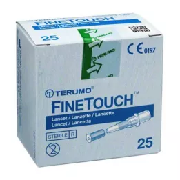 TERUMO FineTouch vienreizējās lietošanas lancetes, 25 gab