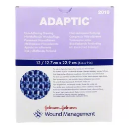 ADAPTIC 12,7x22,9 cm mitrs brūču pārsējs, 12 gab