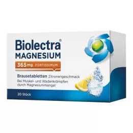 BIOLECTRA Magnijs 365 mg fortissimum citrons, 20 gab