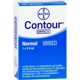 CONTOUR Kontrolšķīdums normāls, 1 gab