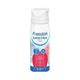 FRESUBIN ENERGY Šķiedra DRINK Zemeņu dzeramā pudele, 4X200 ml