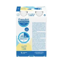 Fresubin Protein Energy Drink Vaniļas dzēriena pudele, 6X4X200 ml