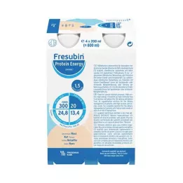 FRESUBIN PROTEIN Enerģija DRINK Riekstu dzeramā pudele, 4X200 ml