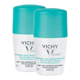 VICHY DEO Roll-on antiperspirants 48h dubultais iepakojums, 2x50 ml