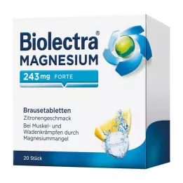 BIOLECTRA Magnijs 243 mg forte Lemon Br.-Tabl., 20 gab