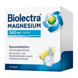 BIOLECTRA Magnijs 243 mg forte Lemon Br.-Tabl., 40 gab