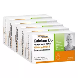 CALCIUM D3-ratiopharm forte putojošās tabletes, 100 gab