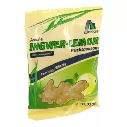 INGWER LEMON Bonbons+C vitamīns, 75 g