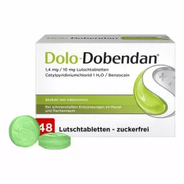 DOLO-DOBENDAN 1,4 mg/10 mg pastilas, 48 gab