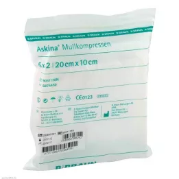 ASKINA Marles kompreses 10x20 cm sterilas, 5X2 gab