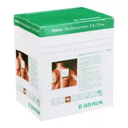 ASKINA Marles kompreses 7,5x7,5 cm sterilas, 25X2 gab