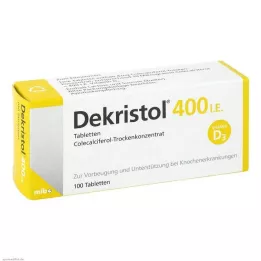 DEKRISTOL 400 SV tabletes, 100 gab