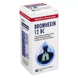 BROMHEXIN 12 BC Pilieni iekšķīgai lietošanai, 50 ml