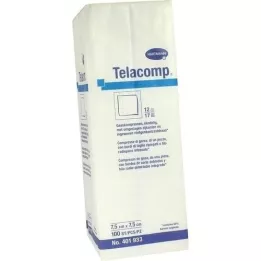 TELACOMP Kompreses 7,5x7,5 cm 12 kārtīgas, 100 gab