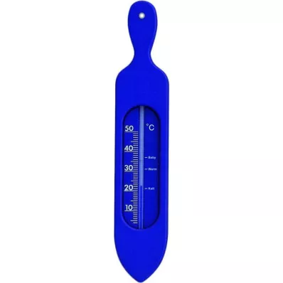 BADETHERMOMETER Plastmasas zils, 1 gab