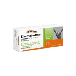 EISENTABLETTEN-ratiopharm N 50 mg apvalkotās tabletes, 50 gab