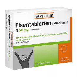 EISENTABLETTEN-ratiopharm N 50 mg apvalkotās tabletes, 100 gab