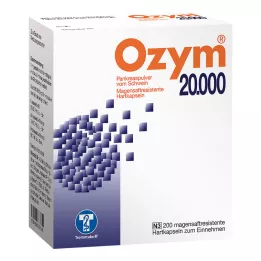 OZYM 20 000 zarnās šķīstošās cietās kapsulas, 200 gab