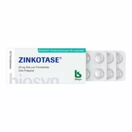 ZINKOTASE Apvalkotās tabletes, 50 gab