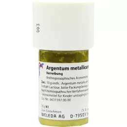 ARGENTUM METALLICUM praeparatum D 10 Triturācija, 20 g