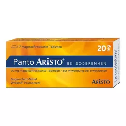 PANTO Aristo pret grēmām 20 mg zarnās šķīstošās tabletes, 7 gab