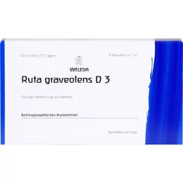 RUTA GRAVEOLENS D 3 ampulas, 8 gab