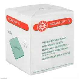NOBATOP 8 kompreses 10x10 cm nesterilas, 100 gab