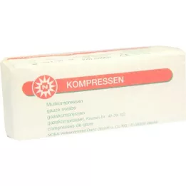 MULLKOMPRESSEN 5x5 cm nesterils 8-kārtīgs, 100 gab