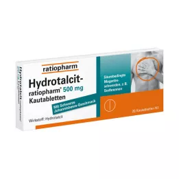 HYDROTALCIT-ratiopharm 500 mg košļājamās tabletes, 20 gab