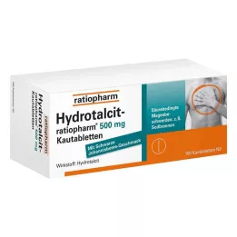 HYDROTALCIT-ratiopharm 500 mg košļājamās tabletes, 100 gab