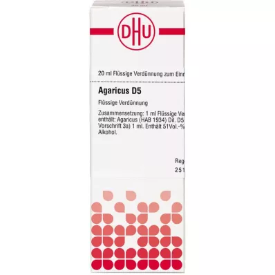 AGARICUS D 5 Atšķaidījums, 20 ml