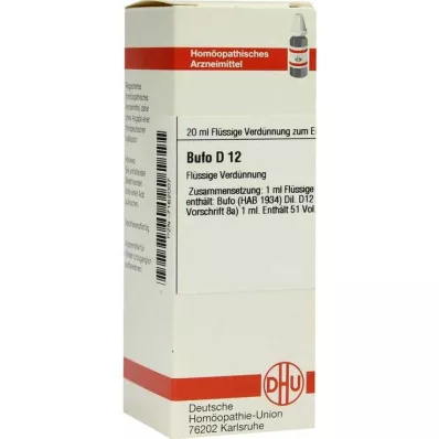 BUFO D 12 Atšķaidījums, 20 ml