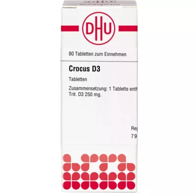 CROCUS D 3 tabletes, 80 gab