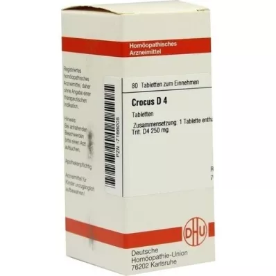 CROCUS D 4 tabletes, 80 gab