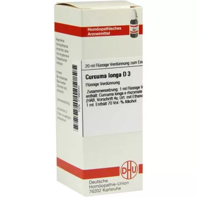 CURCUMA LONGA D 3 Atšķaidījums, 20 ml