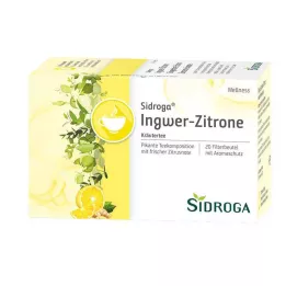 SIDROGA Wellness ingvera-citrona tējas filtra maisiņi, 20X2,0 g