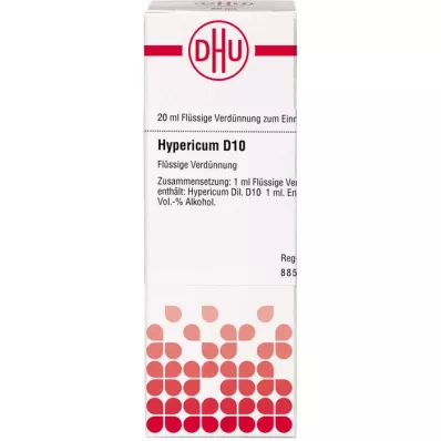 HYPERICUM D 10 atšķaidījums, 20 ml HYPERICUM D 10 atšķaidījums, 20 ml