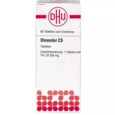 OLEANDER C 5 tabletes, 80 gab