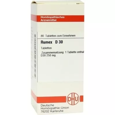 RUMEX D 30 tabletes, 80 gab