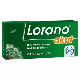 LORANO akūtas tabletes, 20 gab