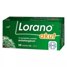 LORANO akūtas tabletes, 50 gab