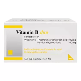 VITAMIN B DUO Apvalkotās tabletes, 100 gab