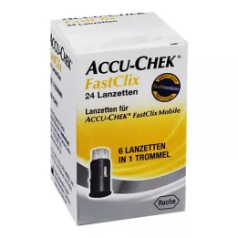 ACCU-CHEK FastClix lancetes, 24 gab