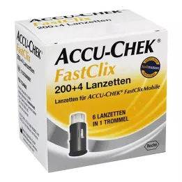 ACCU-CHEK FastClix lancetes, 204 gab