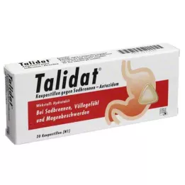 TALIDAT Košļājamās pastilas pret grēmām, 20 gab