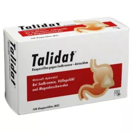 TALIDAT Košļājamās pastilas pret grēmām, 100 gab