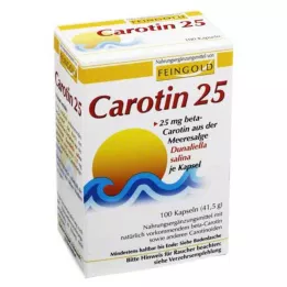 CAROTIN 25 smalkā zelta kapsulas, 100 gab